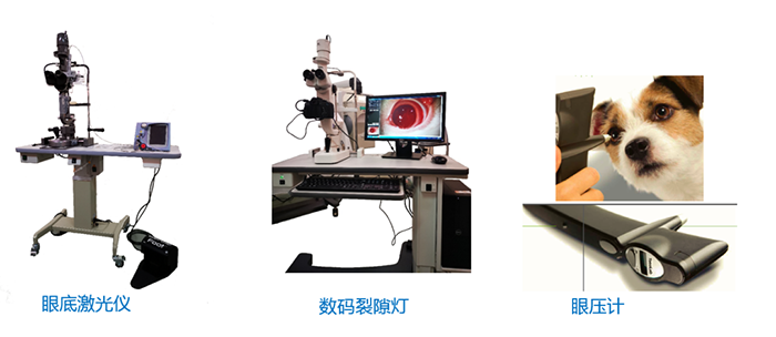 眼底激光仪、数码裂隙灯、眼压计